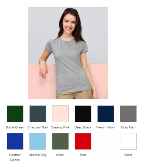 02077 Sol's Ladies Milo Organic T-Shirt